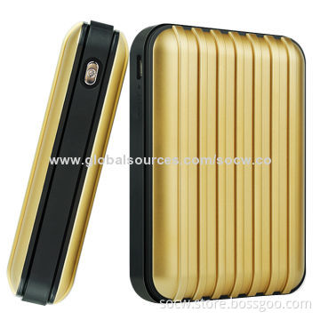 Fashionable Portable Luggage Case Design Power Banks with Dual-USB 8,800mAh, Sized 107 * 80 * 21mm